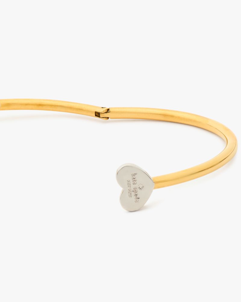 Kate Spade,ステートメント スペード ヒンジ バングル,ジュエリー,ゴールド／シルバー