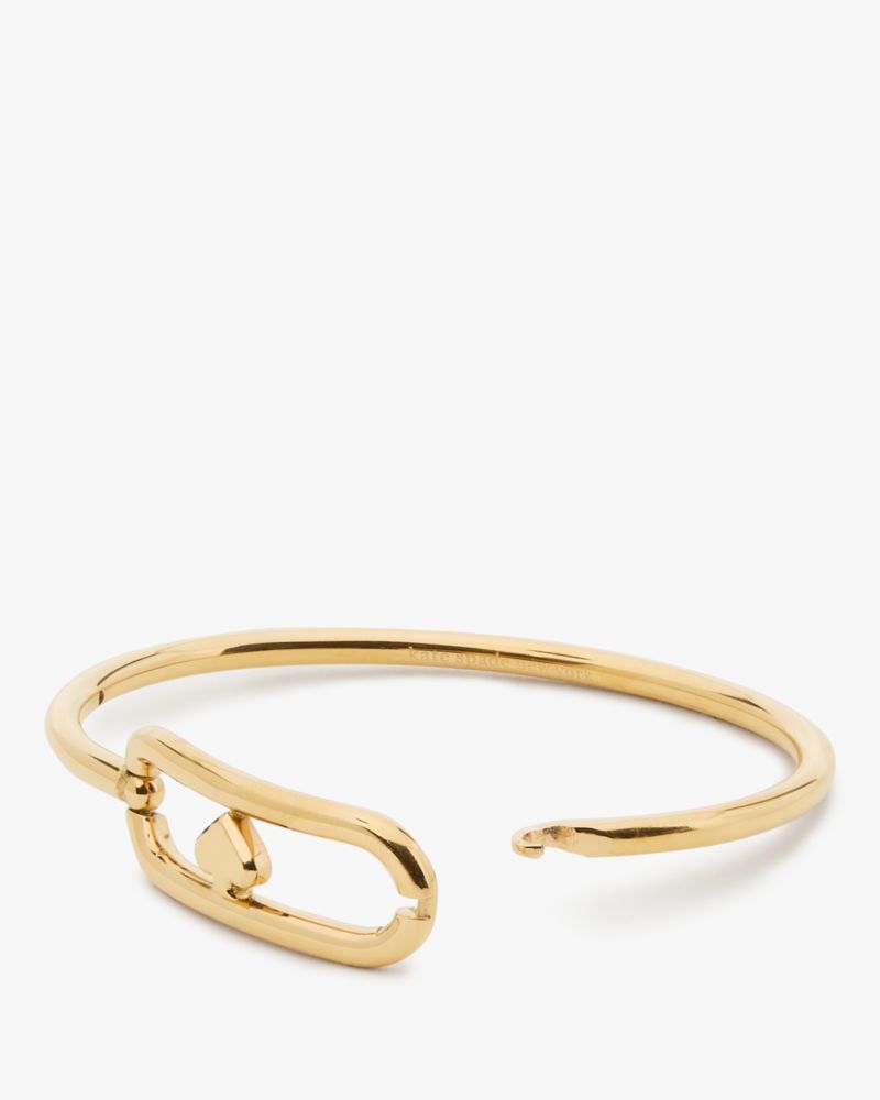 Kate Spade,Cut To The Chase Oval Spade Bangle,
