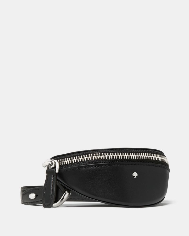 Kate Spade,Duo Crossbody Bag,Leather,Belt Bag,Crossbody,Logo,Adjustable,Removable Pouch,Gold Metal,Casual,Day Party,Black