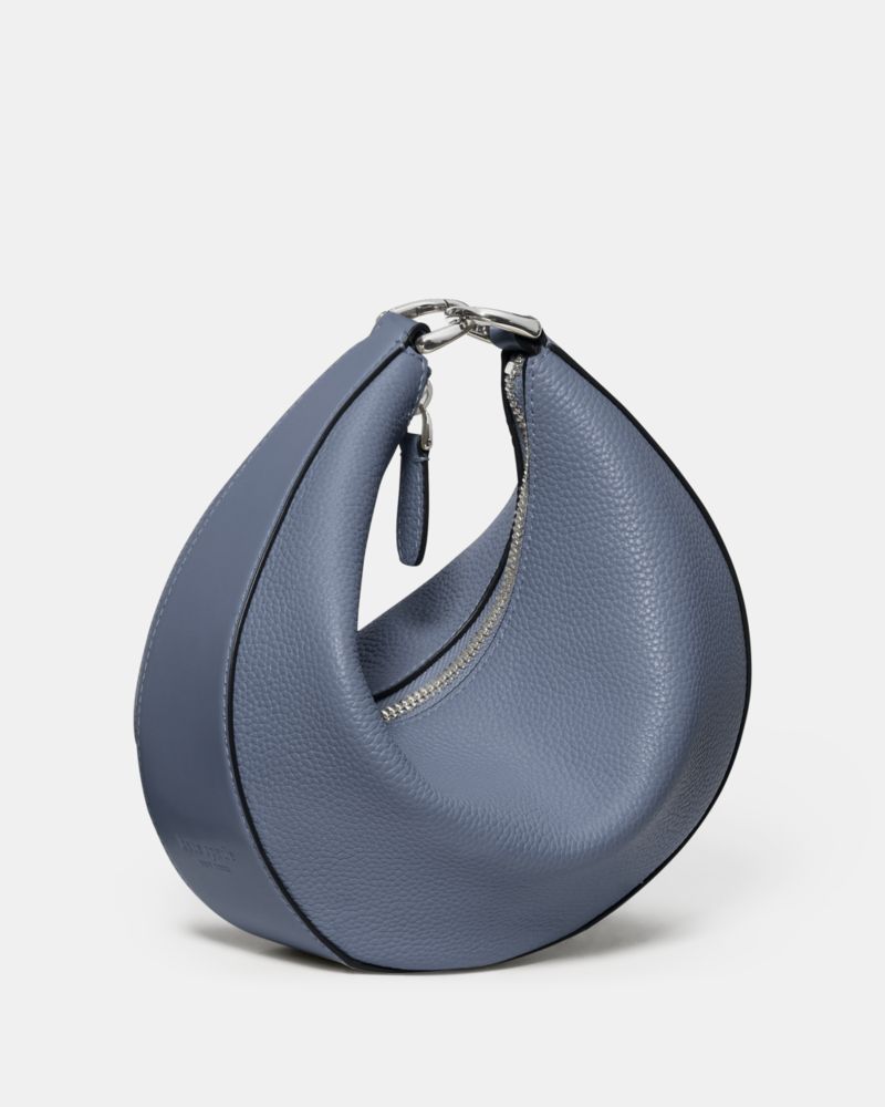 Kate Spade,Duo Crossbody Bag,Leather,Belt Bag,Crossbody,Logo,Removable Pouch,Adjustable,Gold Metal,Casual,Day Party,Blue