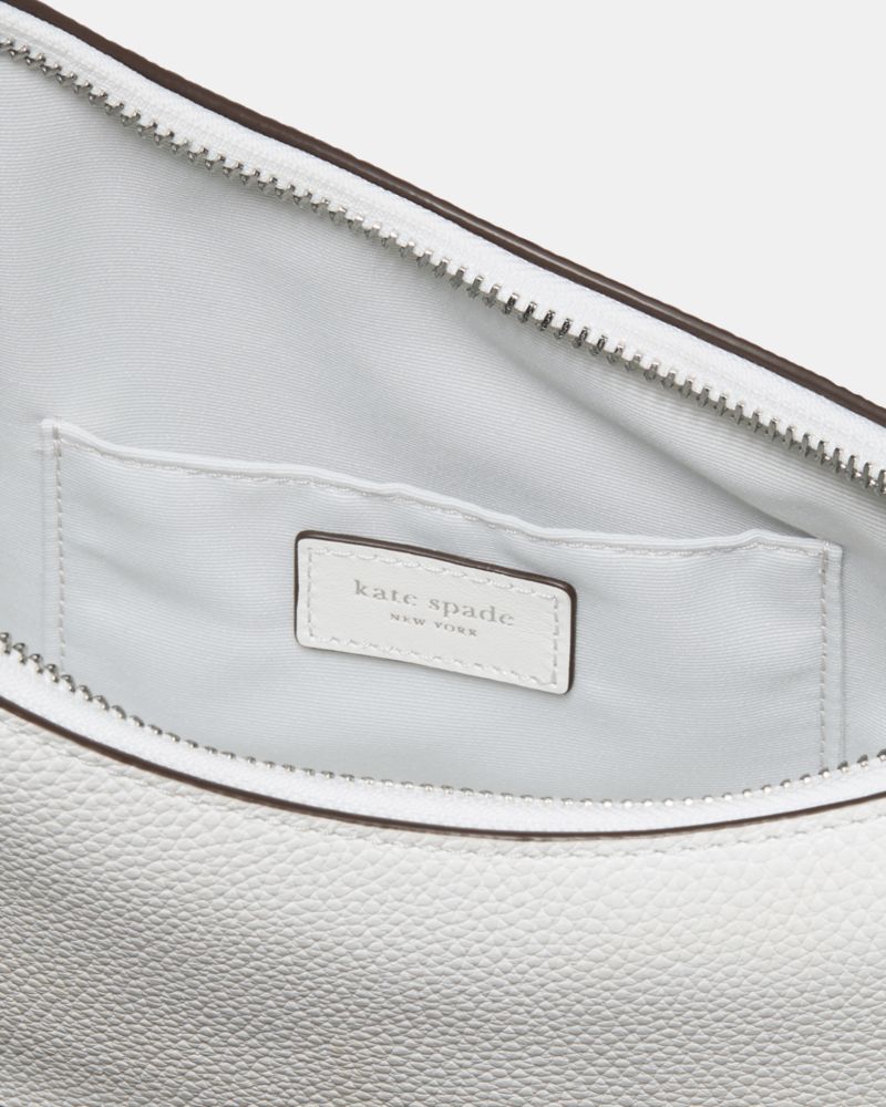 Kate Spade,Duo Crossbody Bag,Leather,Belt Bag,Crossbody,Logo,Adjustable,Removable Pouch,Gold Metal,Casual,Day Party,White