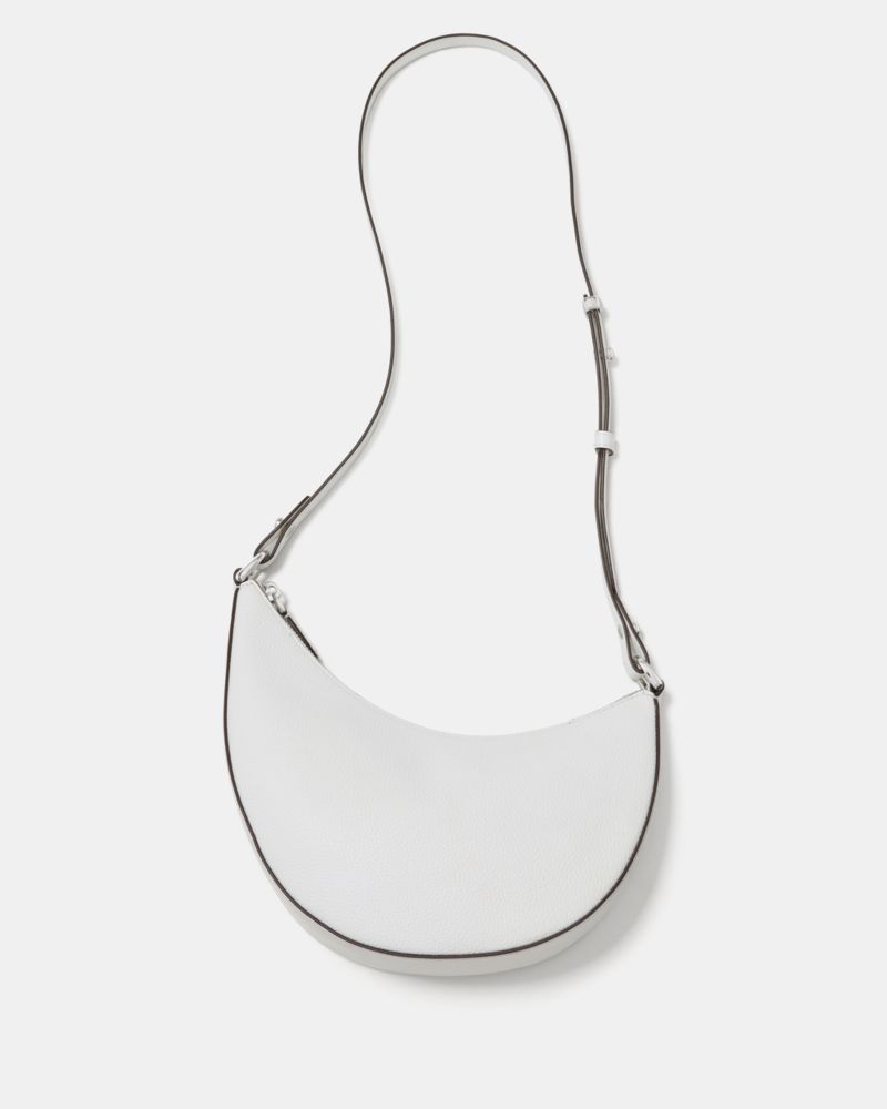 Kate Spade,Duo Crossbody Bag,Leather,Belt Bag,Crossbody,Logo,Adjustable,Removable Pouch,Gold Metal,Casual,Day Party,White