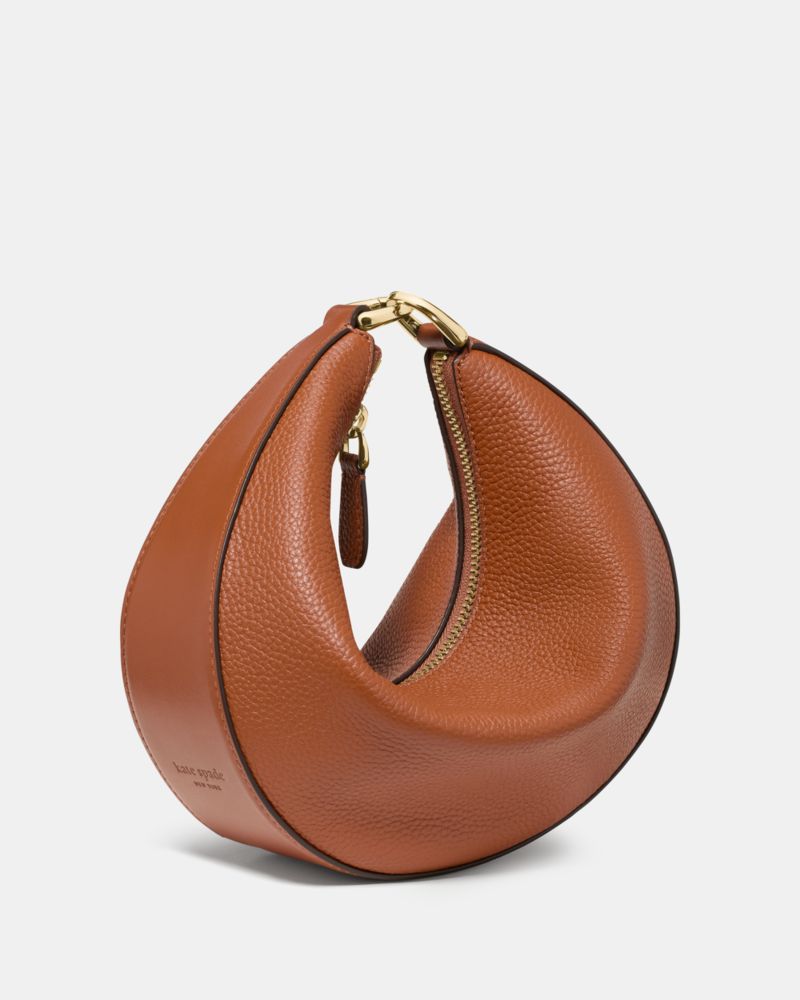 Kate Spade,Duo Crossbody Bag,Leather,Belt Bag,Crossbody,Logo,Adjustable,Removable Pouch,Gold Metal,Casual,Day Party,Brown