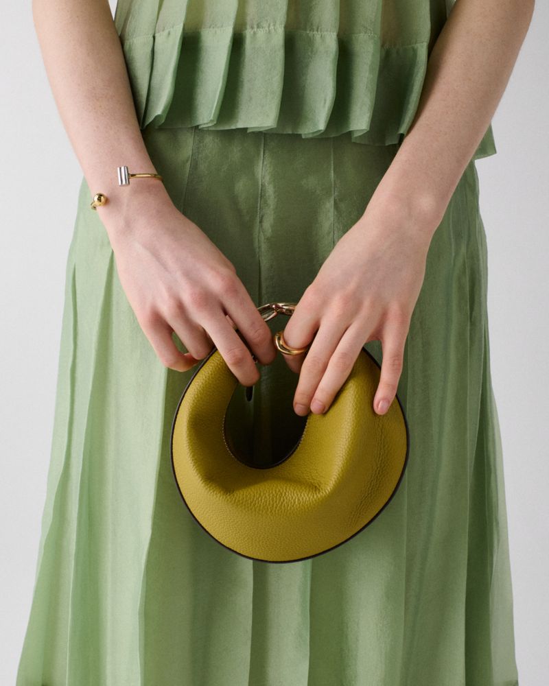 Kate Spade,Duo Crossbody Bag,Leather,Belt Bag,Crossbody,Logo,Adjustable,Removable Pouch,Gold Metal,Casual,Day Party,Green