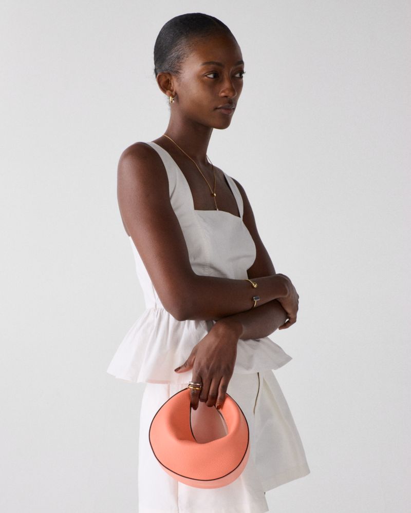 Kate Spade,Duo Crossbody Bag,Leather,Belt Bag,Crossbody,Logo,Adjustable,Removable Pouch,Gold Metal,Casual,Day Party,Coral