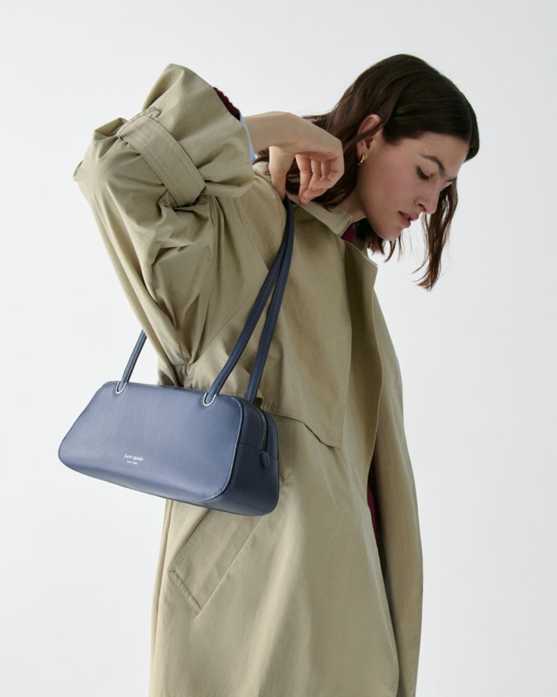 Kate Spade,Grace Glazed Leather Shoulder Bag,