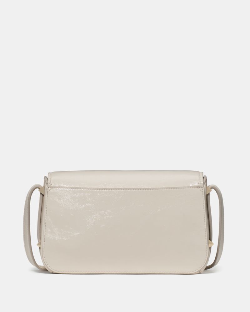 Kate Spade,Liv Crinkle Patent Crossbody Bag,Cream
