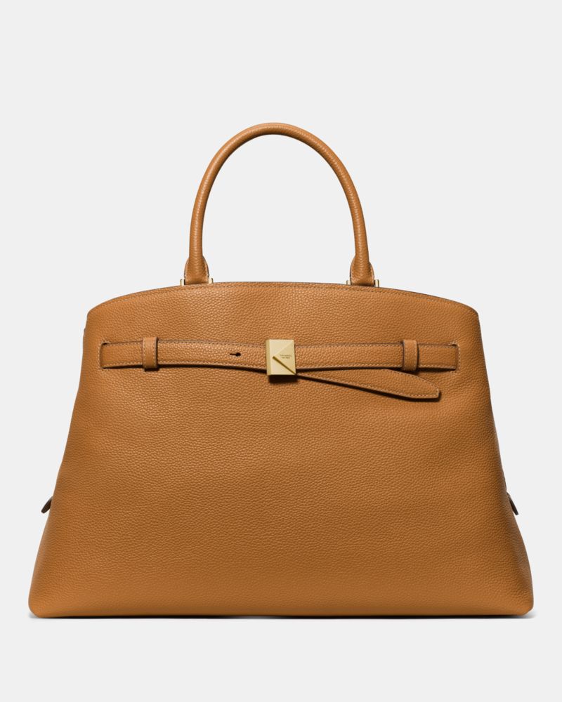 Kate Spade,Deco Work Tote,Leather,Satchel,Logo,Metal,Adjustable,Gold Metal,Work,