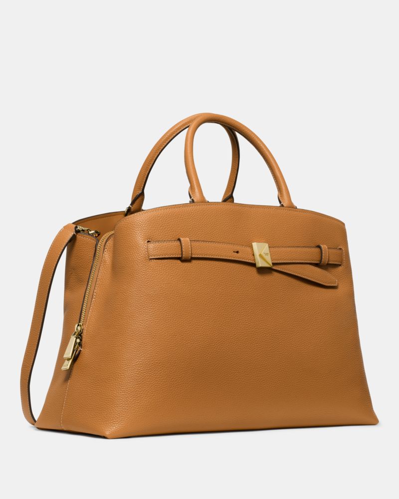 Kate Spade,Deco Work Tote,Leather,Satchel,Logo,Metal,Adjustable,Gold Metal,Work,