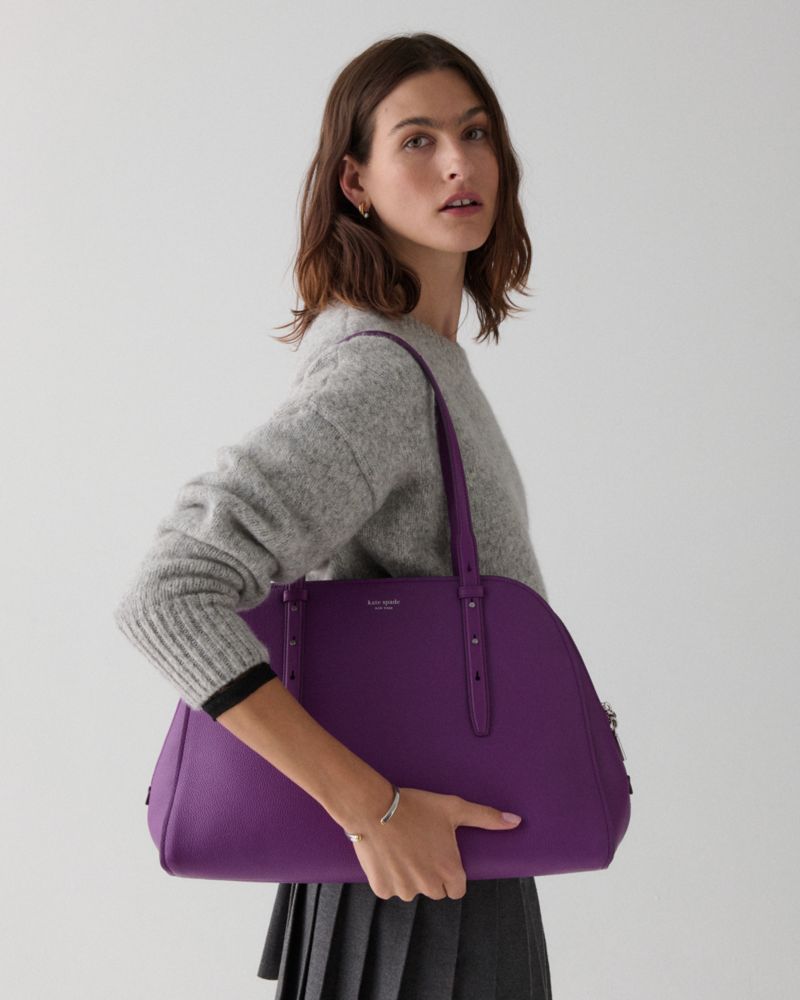 Kate Spade,Maise Carryall Bag,Leather,Satchel,Work,