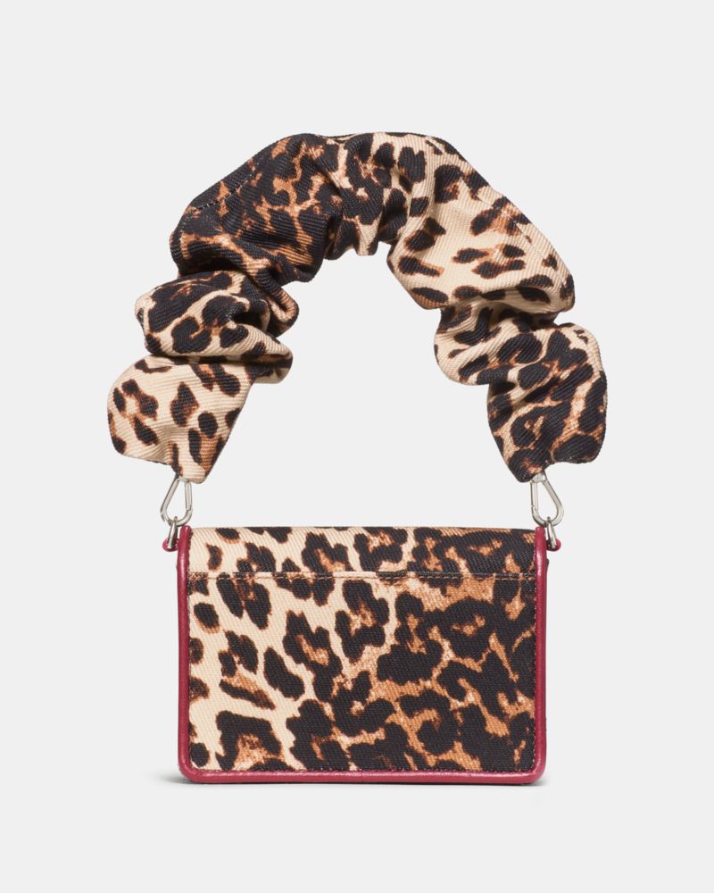 Kate Spade,Natasha Leopard Scrunch Strap Mini Bag,Multi Color