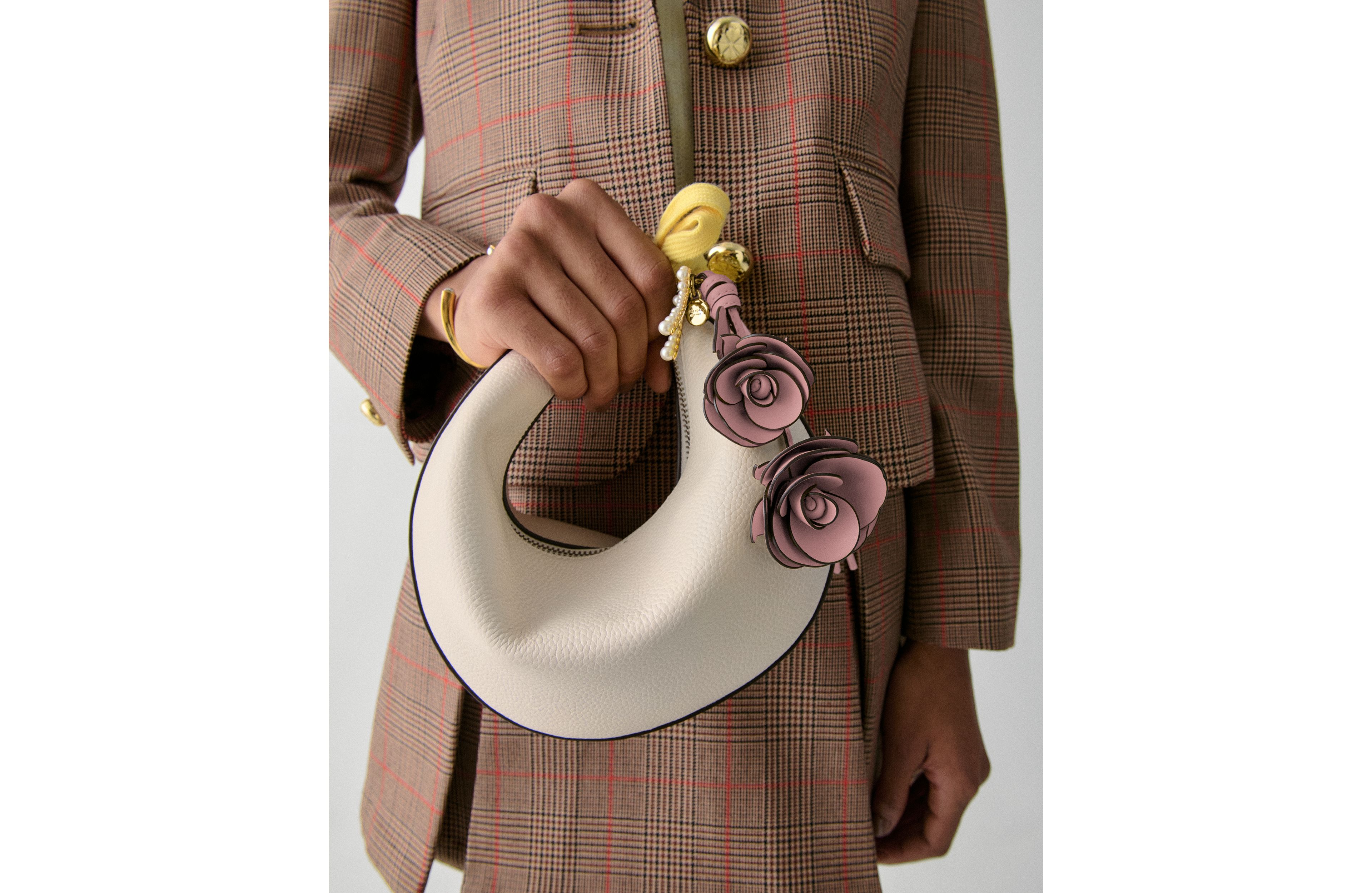 Charmed Stacked Rose Bag Charm
