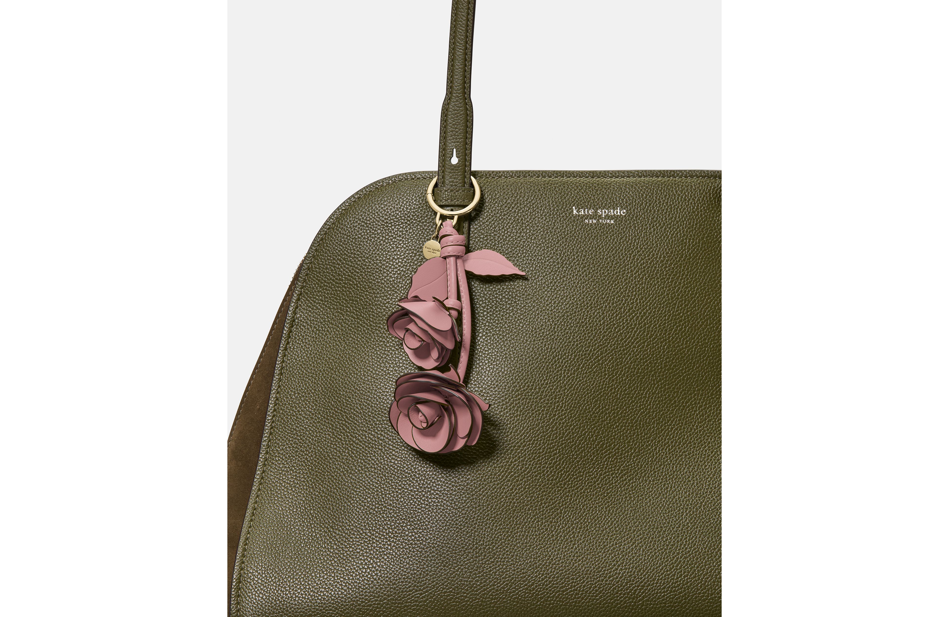 Charmed Stacked Rose Bag Charm