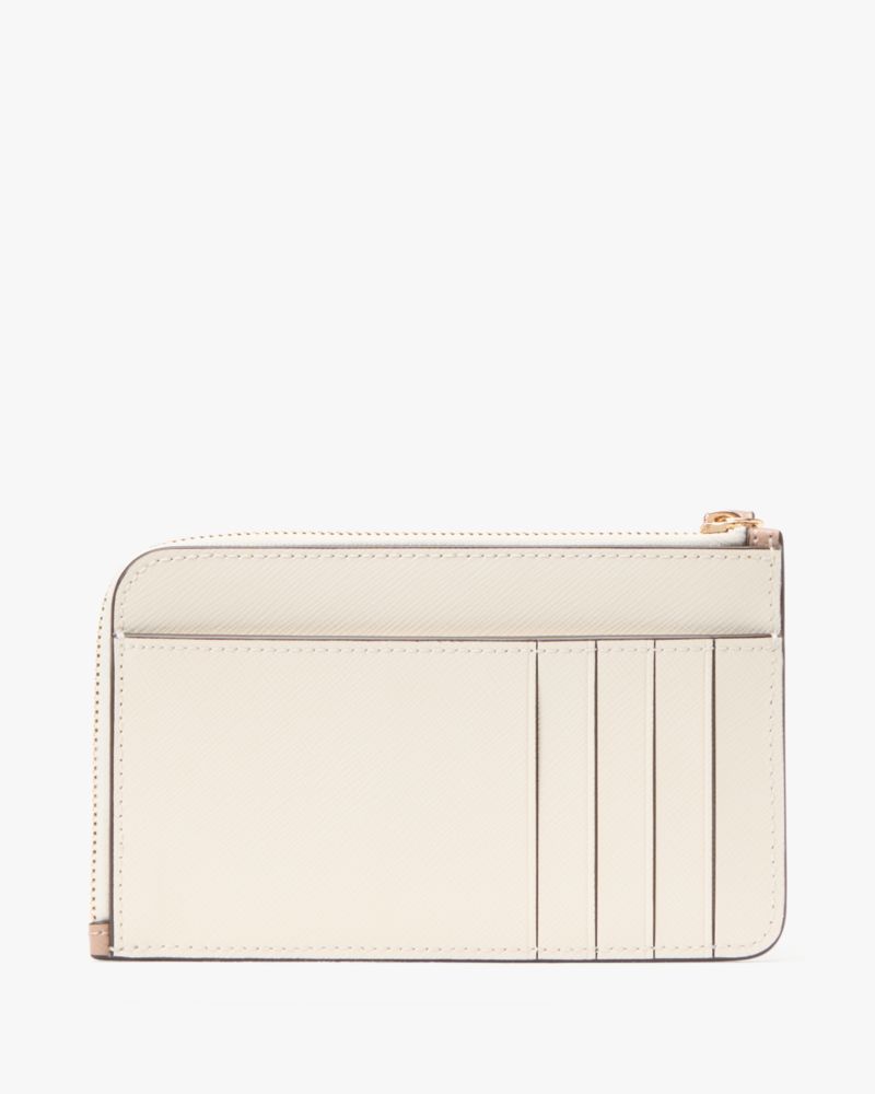 Kate Spade,Lucy Small Card Holder Wristlet,Beige
