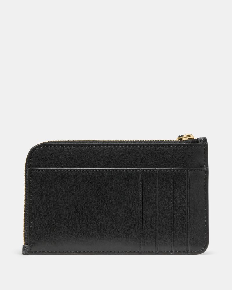 Kate Spade,Lucy Spade Flower Small Card Holder Wristlet,Synthetic,Vinyl,Coin,Wristlet,Card Case,PVC,Plastic,Logo,Metal,Gus...,Multi Color