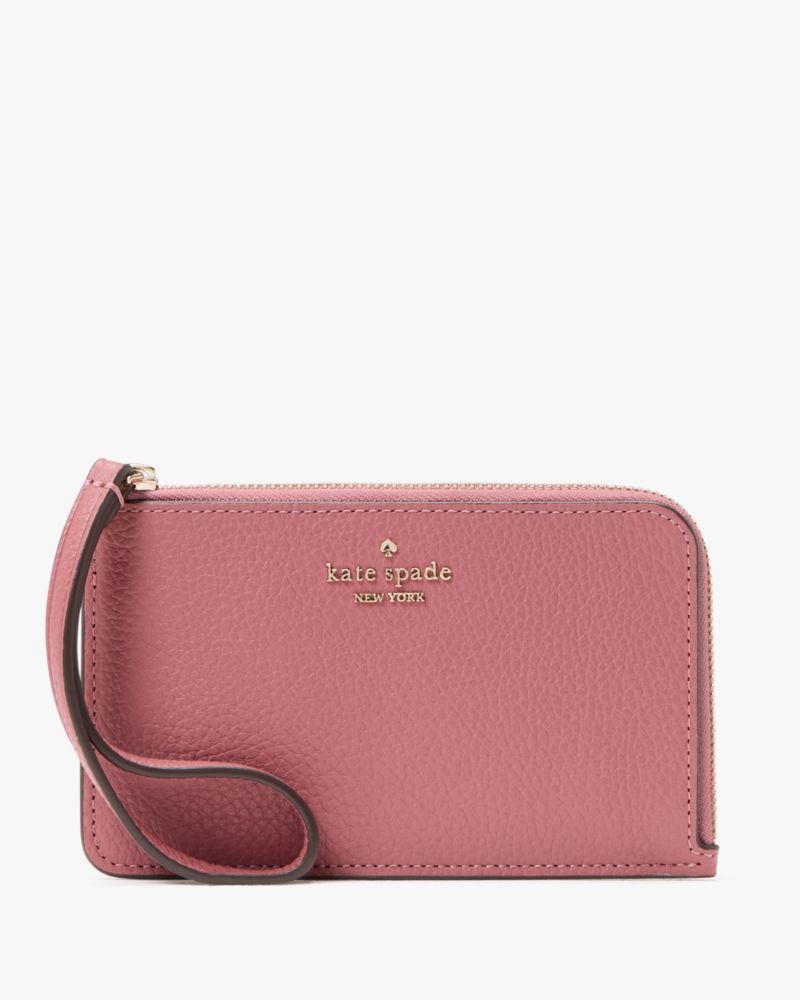 Kate Spade,Lucy Small Card Holder Wristlet,Blush