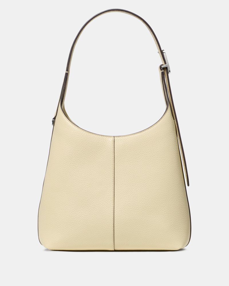 Kate Spade,454 Small Shoulder Bag,Leather,Shoulder Bag,Logo,Gold Metal,Casual,Cream