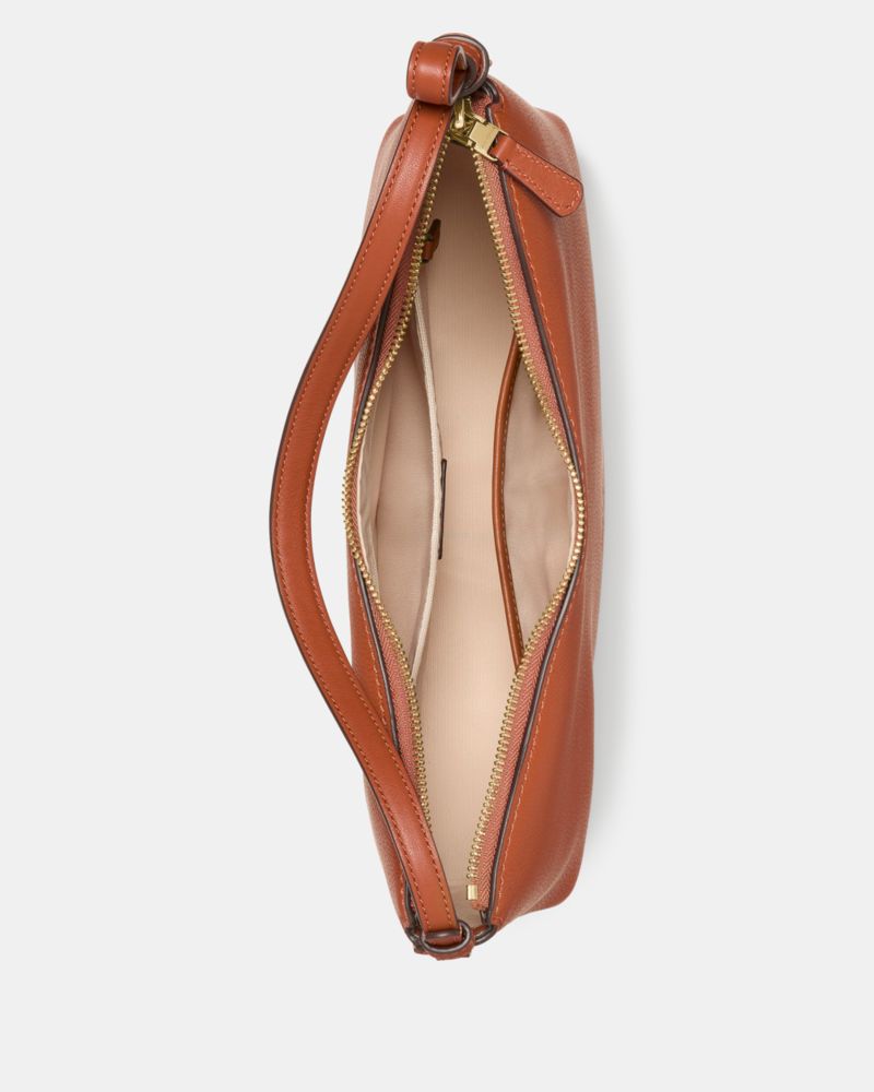 Kate Spade,Loop Shoulder Bag,Calfskin Leather,Hobo,Word Embellishment,Logo,Knot,Casual,