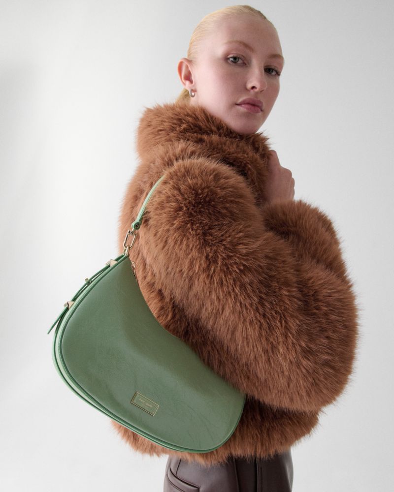 Kate Spade,Liv Crinkle Patent Convertible Shoulder Bag,