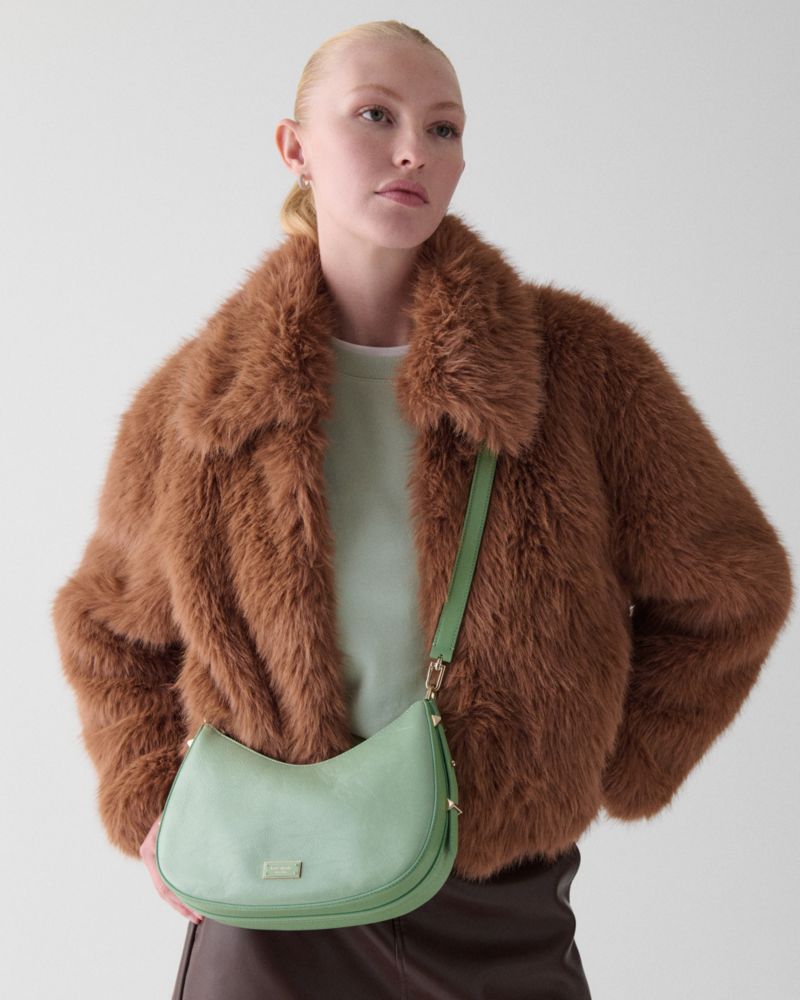 Kate Spade,Liv Crinkle Patent Convertible Shoulder Bag,