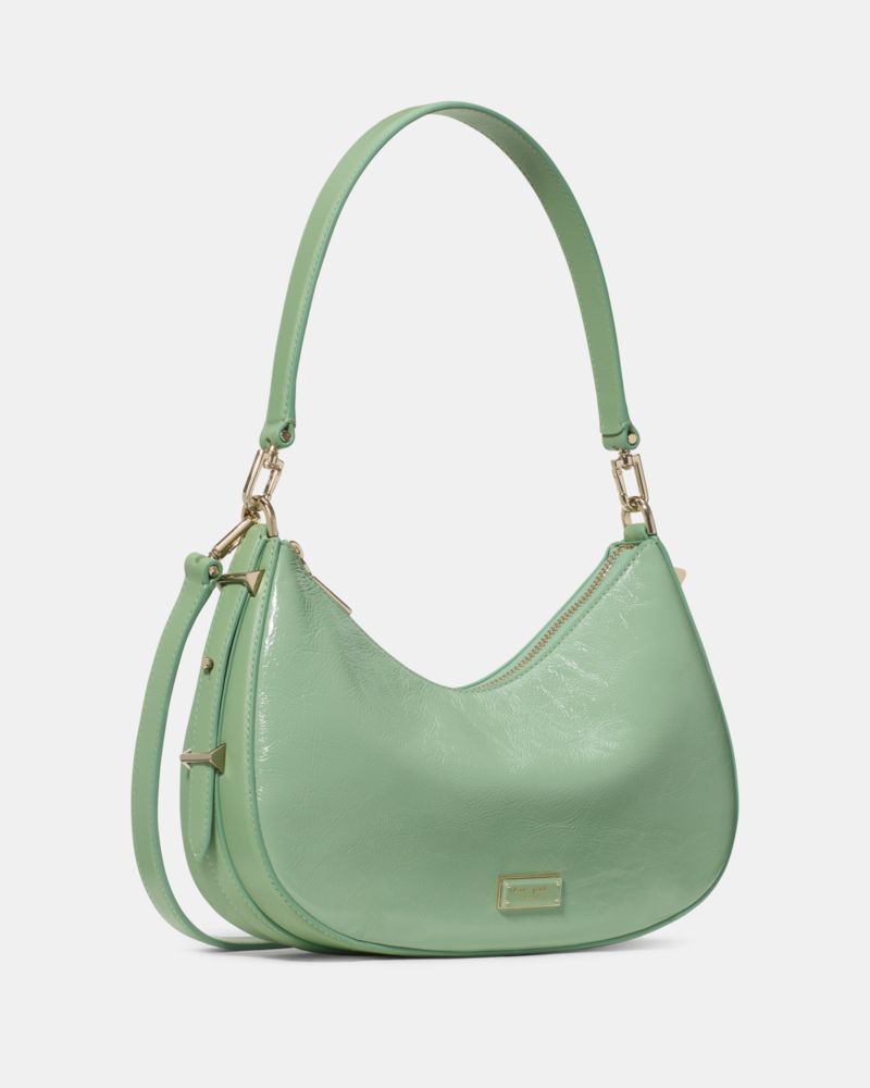 Kate Spade,Liv Crinkle Patent Convertible Shoulder Bag,