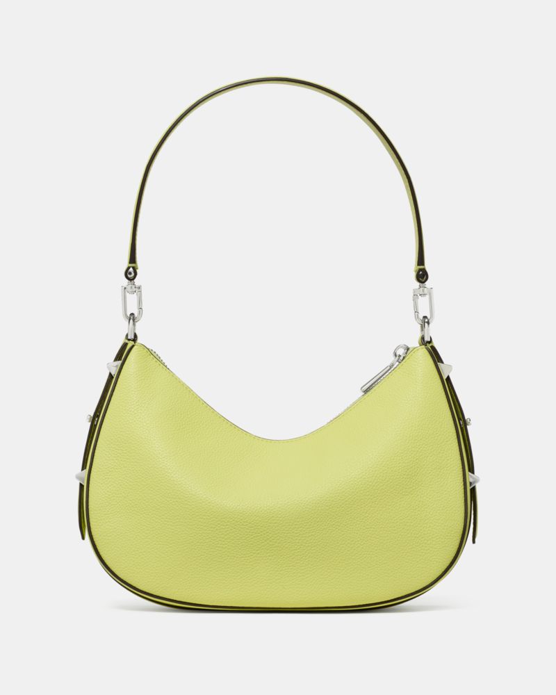 Kate Spade,Liv Convertible Shoulder Bag,Leather,Shoulder Bag,Logo,Metal,Water Resistant,Adjustable,Lined,Scratch Resistant...,Green