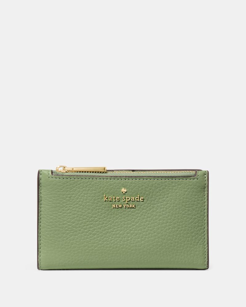 Kate Spade,Juliette Small Bifold Wallet,Olive