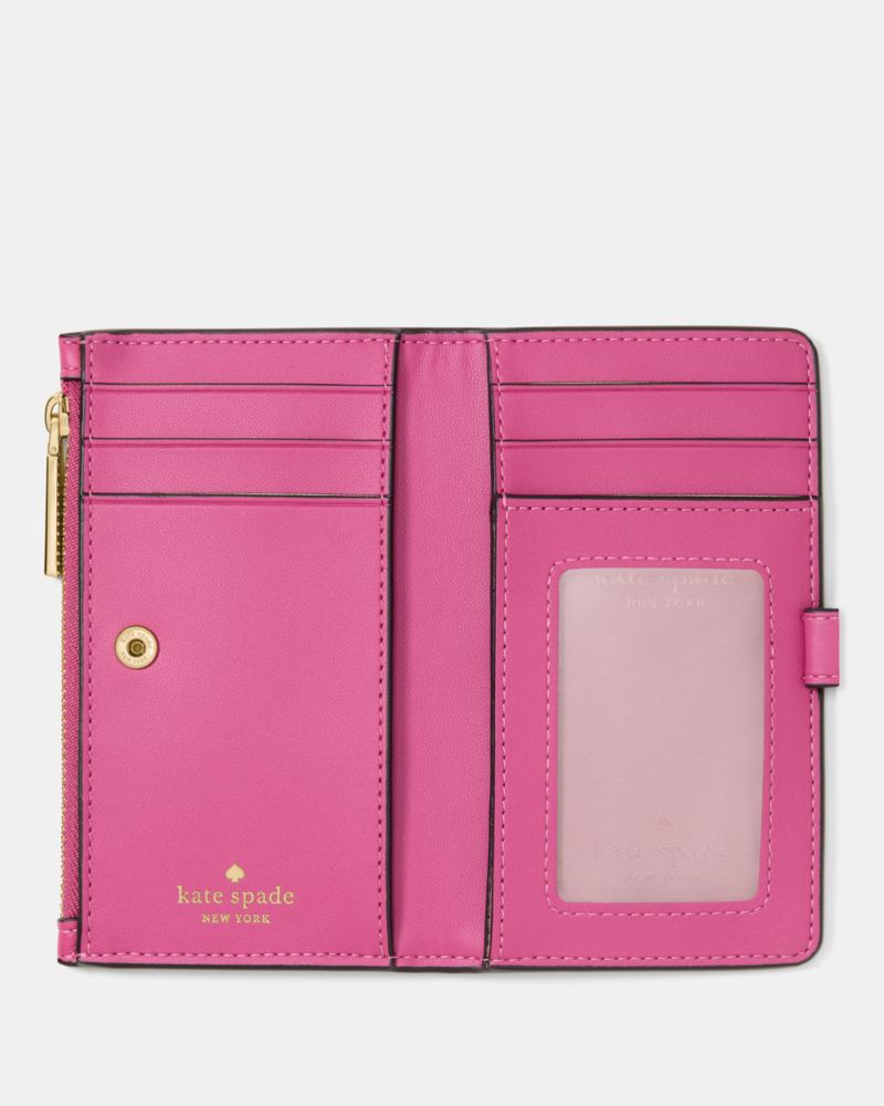 Kate Spade,Juliette Small Bifold Wallet,Fuchsia