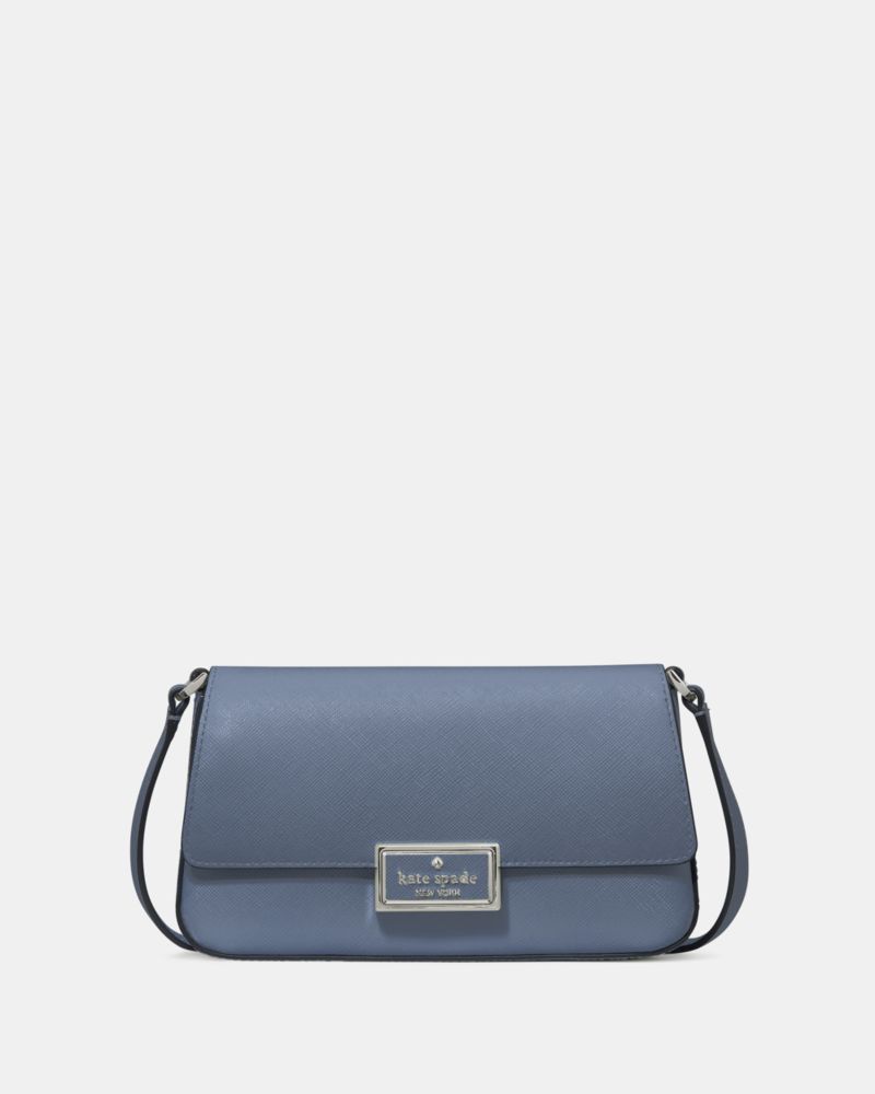 Kate Spade,Reegan Mini Flap Crossbody,Crossbody,PVC,Gold Metal,Casual,