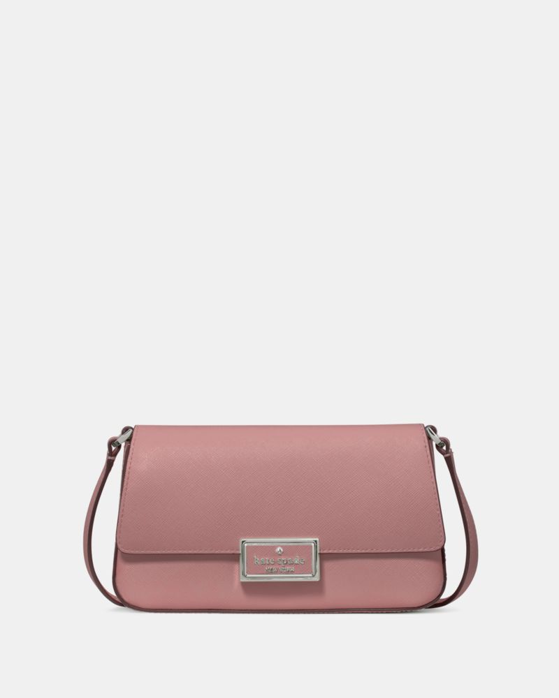 Kate Spade,Reegan Mini Flap Crossbody,Crossbody,PVC,Gold Metal,Casual,