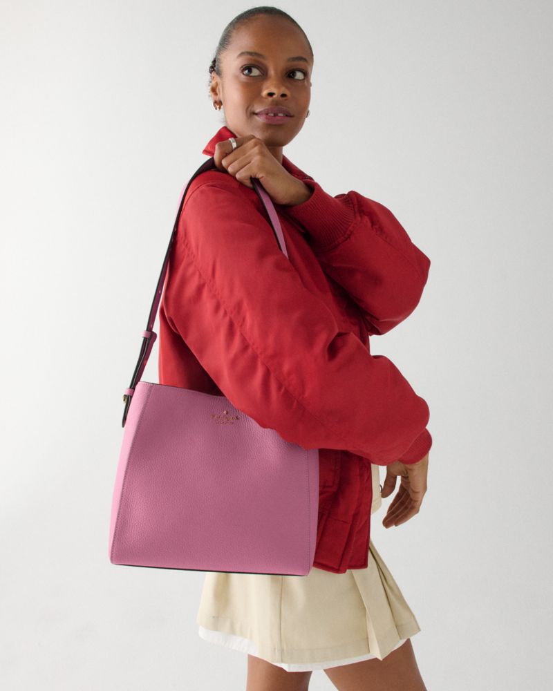 Kate Spade,Juliette Medium Bucket Bag,Bucket,Casual,Pink