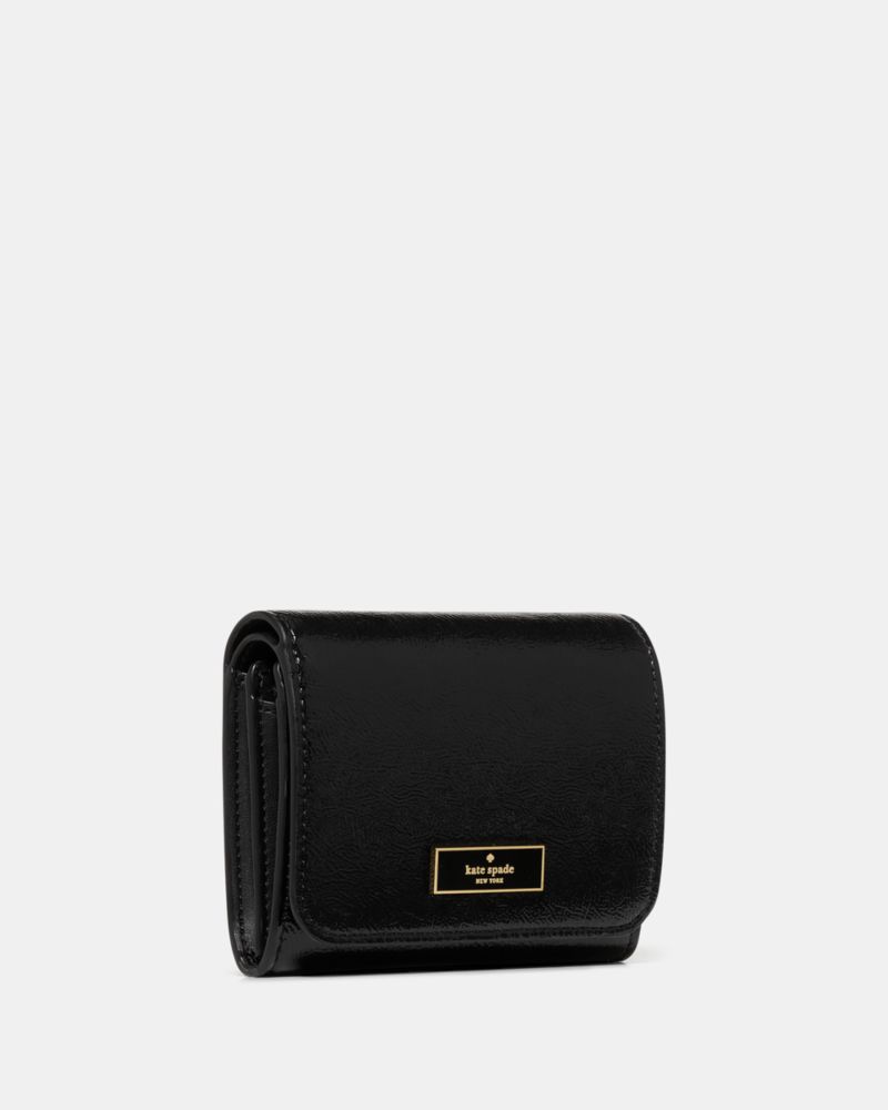 Kate Spade,Bridget Crinkle Patent Small L-zip Wallet,