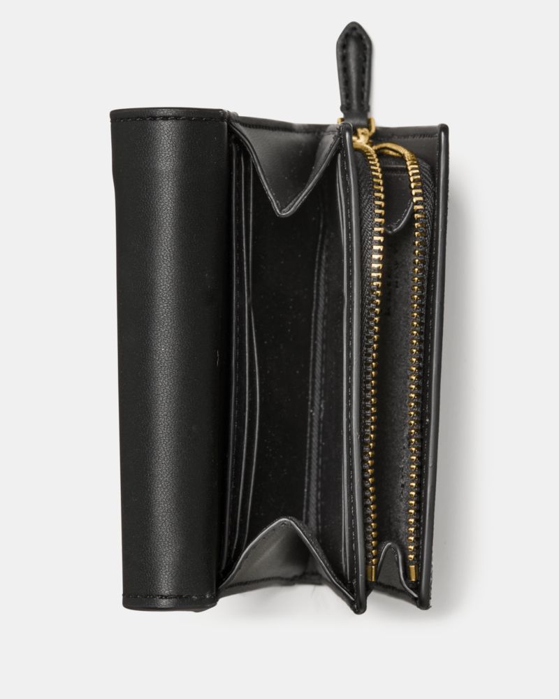 Kate Spade,Bridget Crinkle Patent Small L-zip Wallet,