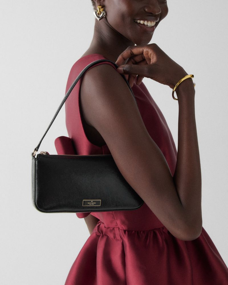 Kate Spade,Bridget Crinkle Patent Convertible Wristlet,