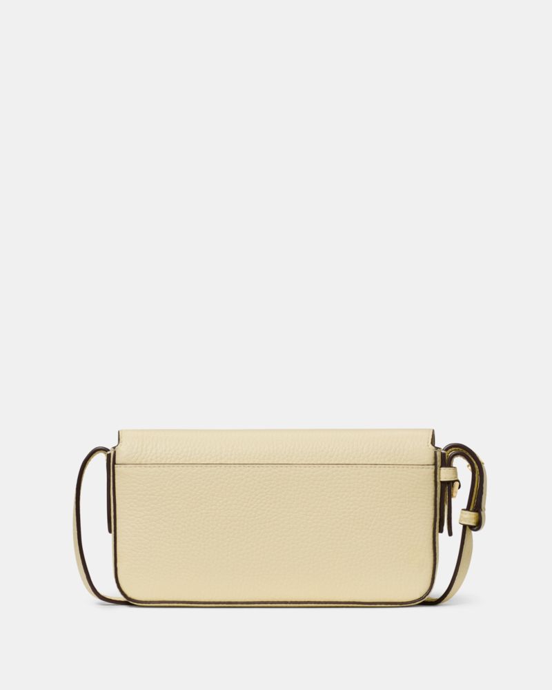 Kate Spade,Juliette Mini Crossbody Bag,Leather,Crossbody,Gold Metal,Casual,Cream
