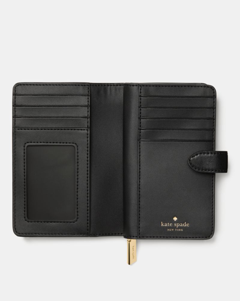 Kate Spade,Madison Medium Bifold Wallet,Black
