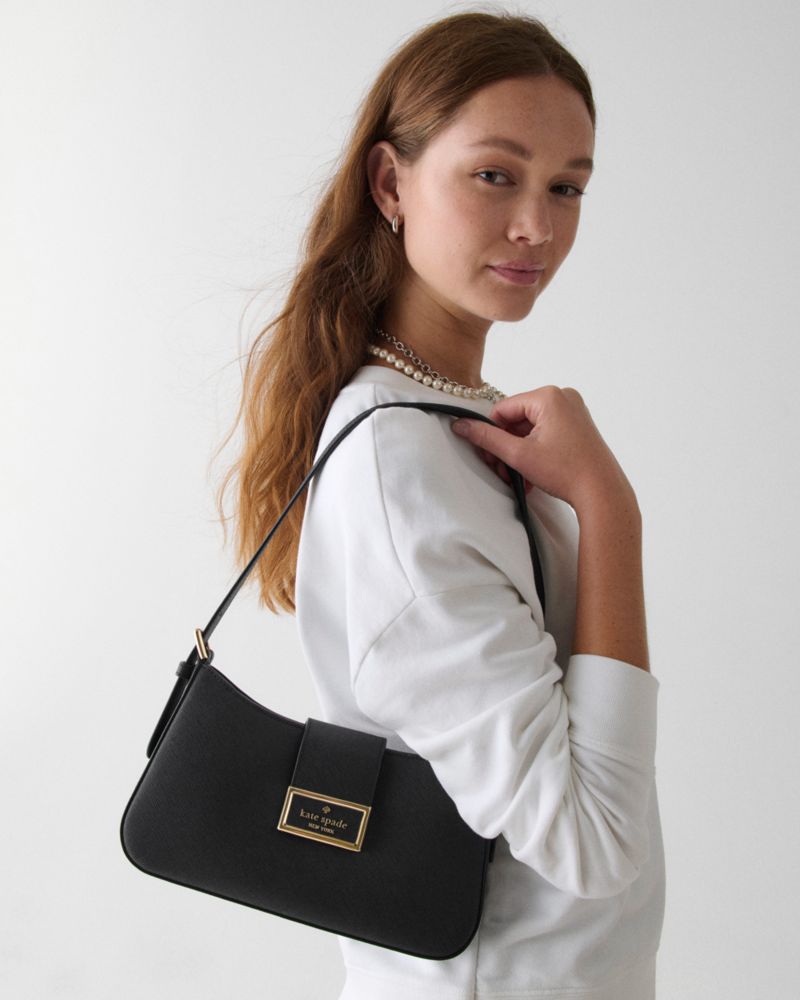 Kate Spade,Reegan Saffiano Pvc Small Shoulder Bag,