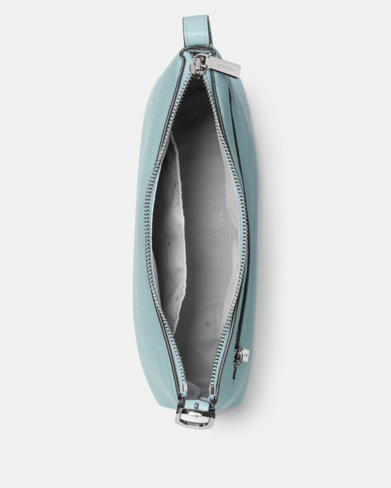 Kate Spade,454 Large Swingpack Buckle Crossbody,Lambskin,Sheepskin,Leather,Crossbody,Piping,Gold Metal,Casual,Blue