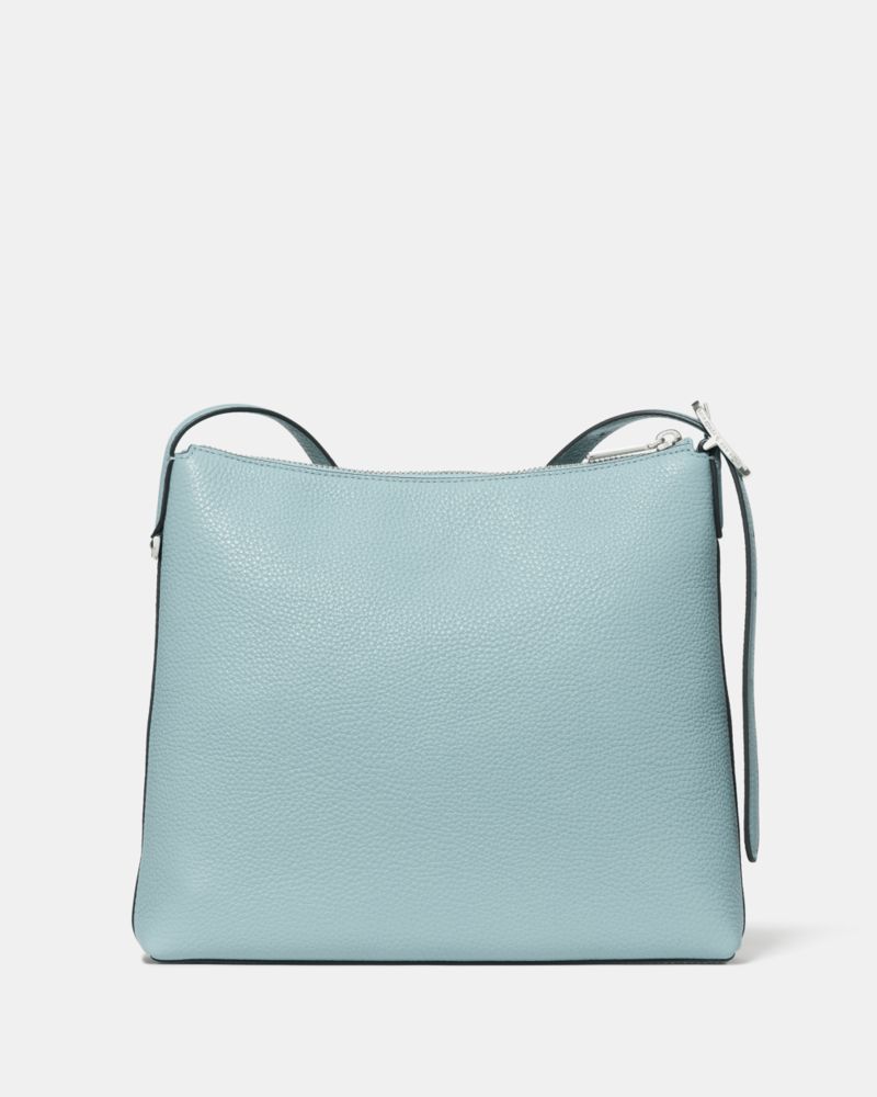 Kate Spade,454 Large Swingpack Buckle Crossbody,Lambskin,Sheepskin,Leather,Crossbody,Piping,Gold Metal,Casual,Blue