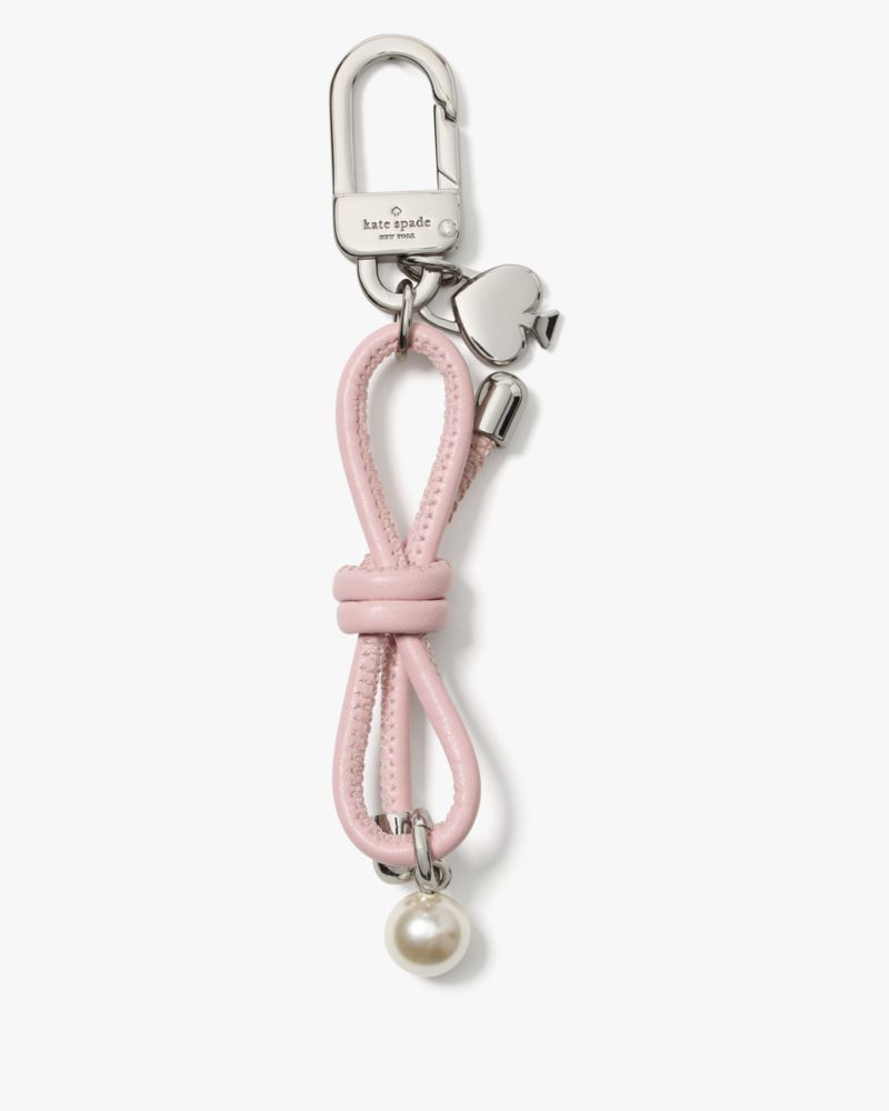 Kate Spade,Bow Faux Pearl Bag Charm,