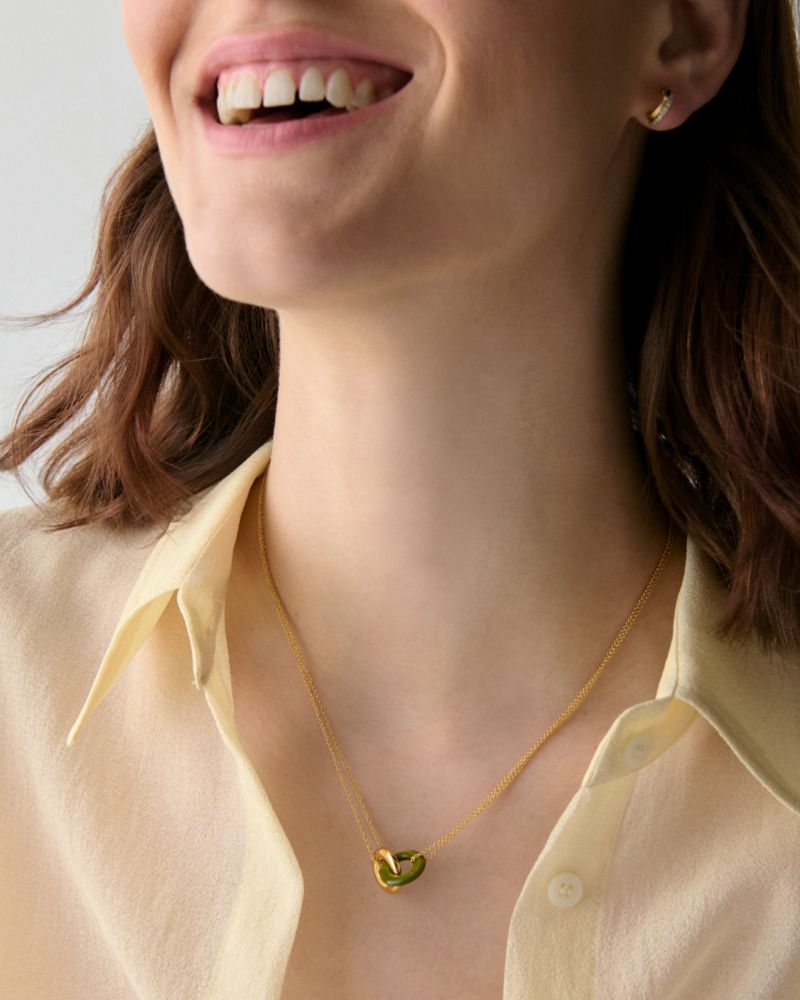 Kate Spade,Interlock Small Pendant,