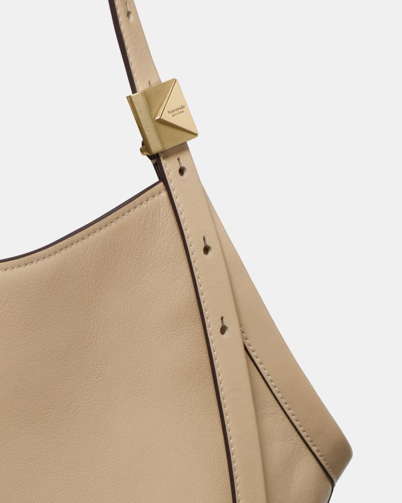 Kate Spade,Deco Tulip Tote,Leather,Hobo,Adjustable,Casual,