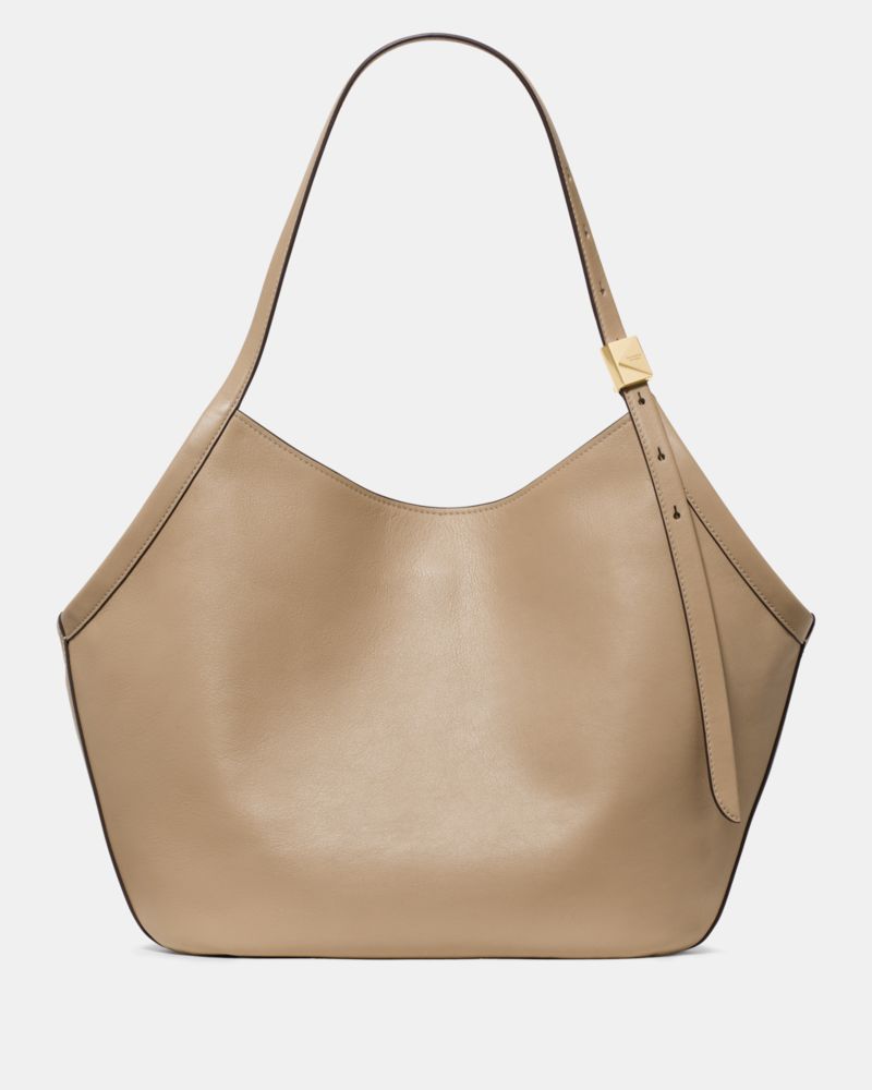 Kate Spade,Deco Tulip Tote,Leather,Hobo,Adjustable,Casual,