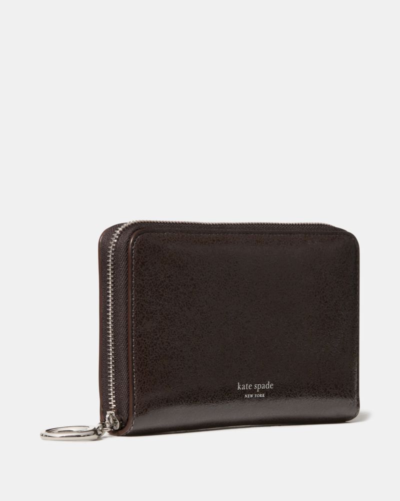 Kate Spade,Halo Glazed Zip Around Wallet,