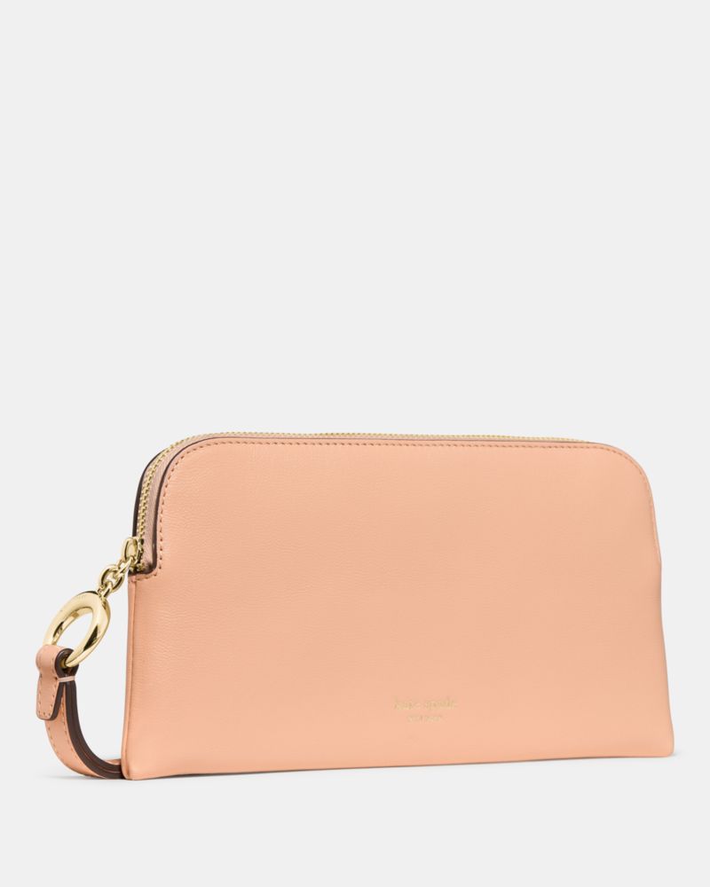 Kate Spade,Halo Wristlet,Leather,Pouch,Wristlet,Casual,