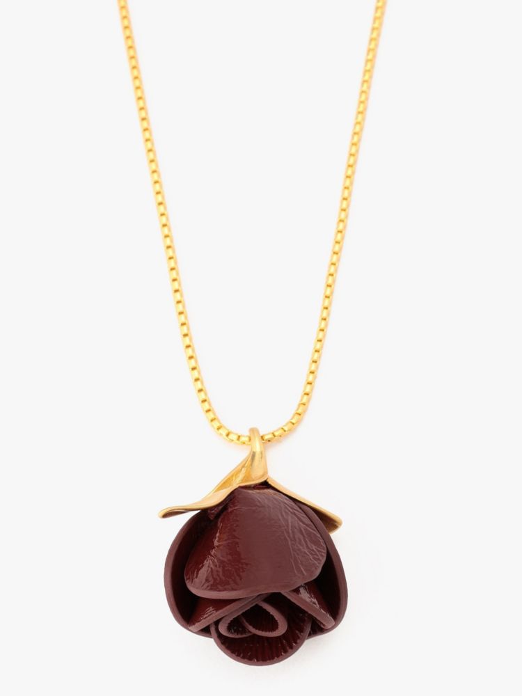Kate Spade,ローズ バッド ラップ ネックレス,ネックレス,チェリージュース