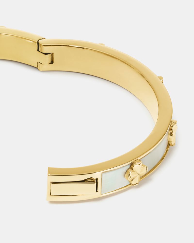 Kate Spade,Spade Flower Hinged Bangle - Small,