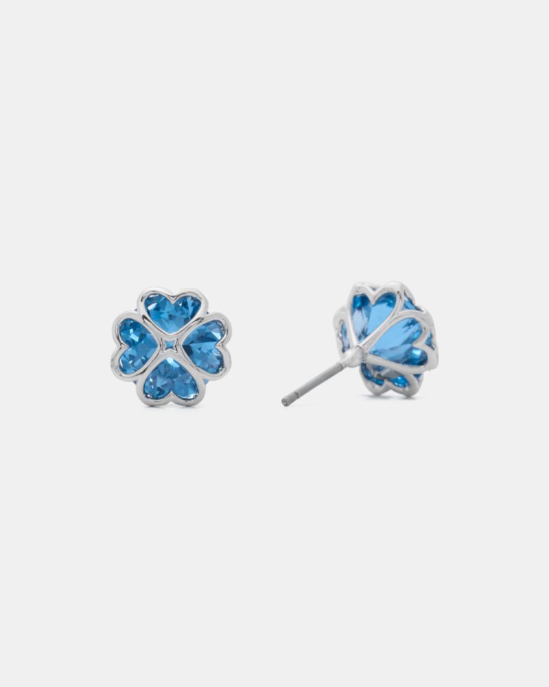 Kate Spade,Something Sparkly Spade Studs,Blue
