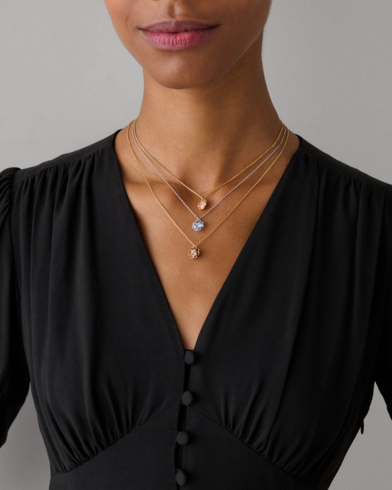 Kate Spade,Something Sparkly Spade Mini Pendant,Pink