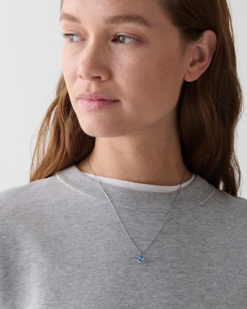 Kate Spade,Something Sparkly Spade Mini Pendant,Blue